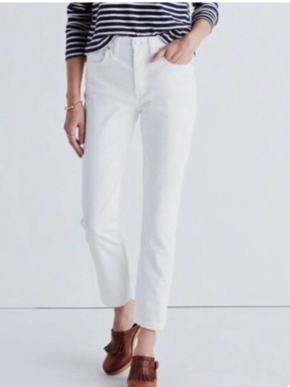 Madewell straight crop jeans